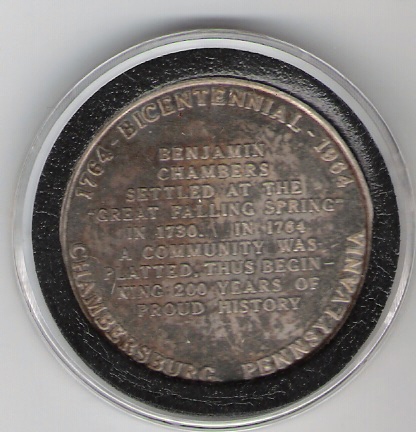 Fort-Chambers--Pa.-Medal-In-Silver